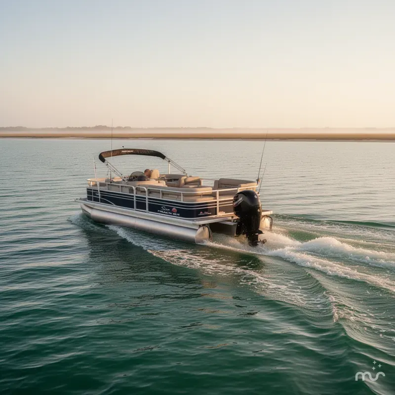 Slide: The Image of Sun Tracker Fishin' Barge 22 DLX 2022 - 4