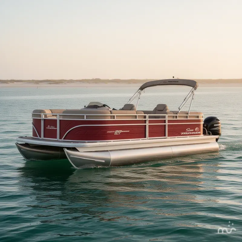 Slide: The Image of Sun Tracker Party Barge 20 DLX 2025 - 0