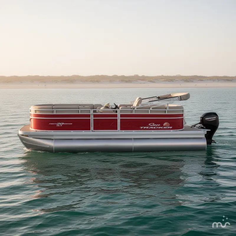 Slide: The Image of Sun Tracker Party Barge 20 DLX 2025 - 2