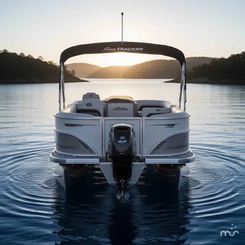 Slide: The Image of Sun Tracker Party Barge 18 DLX 2026 - 3