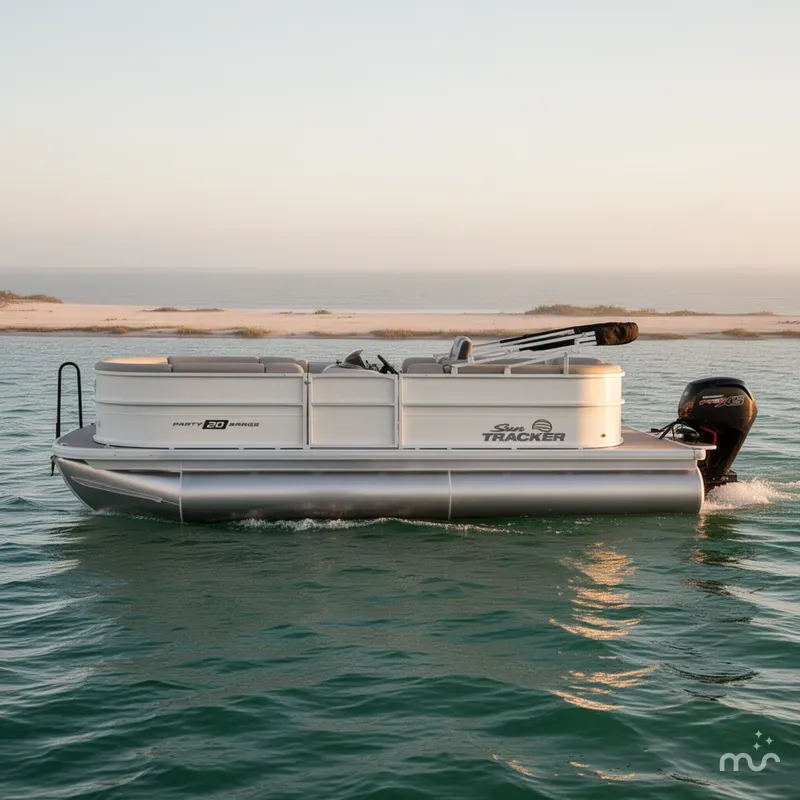 Slide: The Image of Sun Tracker Party Barge 20 DLX 2026 - 2