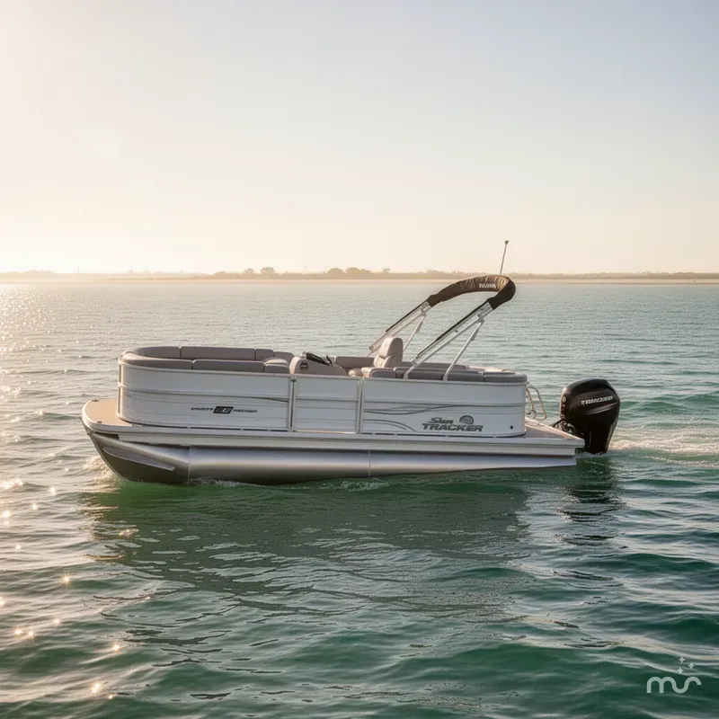 Slide: The Image of Sun Tracker Party Barge 20 DLX 2026 - 4