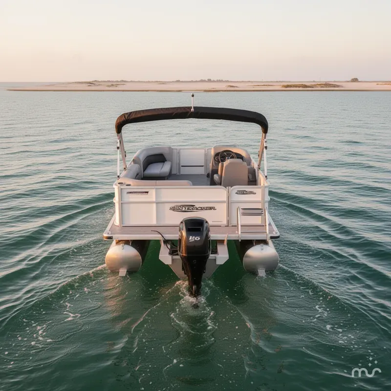 Slide: The Image of Sun Tracker Party Barge 16 DLX 2026 - 3
