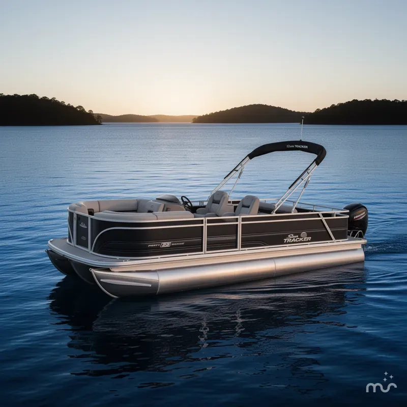 The Image of Sun Tracker Party Barge 22 RF DLX 2026 - 0