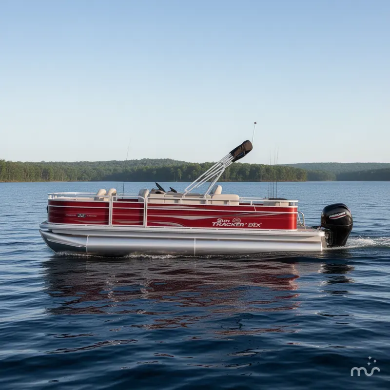 Slide: The Image of Sun Tracker Fishin' Barge 22 DLX 2026 - 2