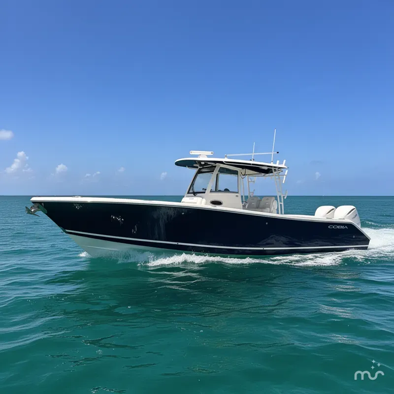 Slide: The Image of Cobia 320 Center Console 2025 - 2