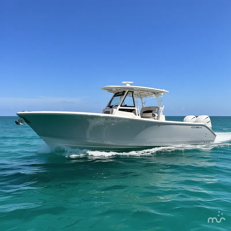 Slide: The Image of Cobia 305 Center Console 2026 - 2