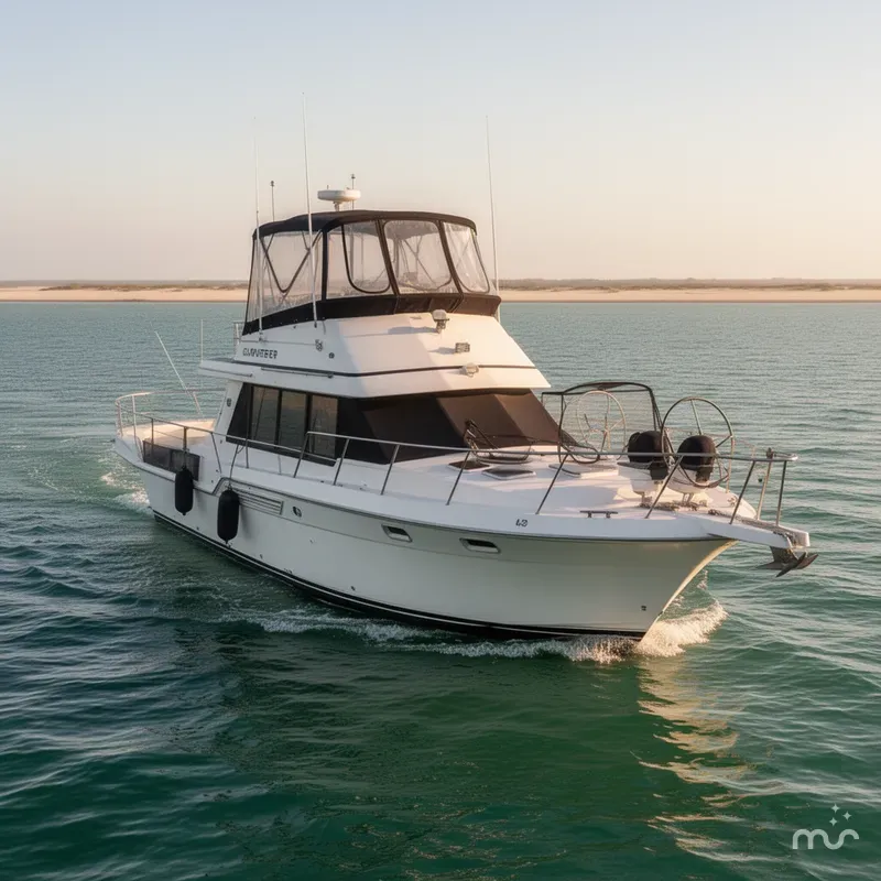 Slide: The Image of Carver Yachts 325 Aft Cabin Motor Yacht 1995 - 2