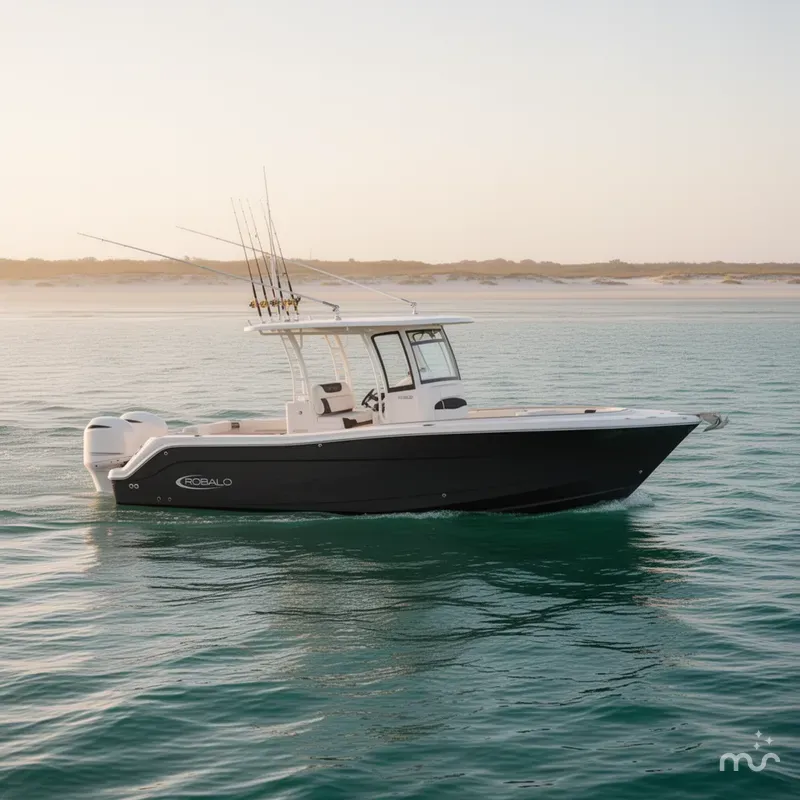 Slide: The Image of Robalo R302 Center Console 2024 - 2