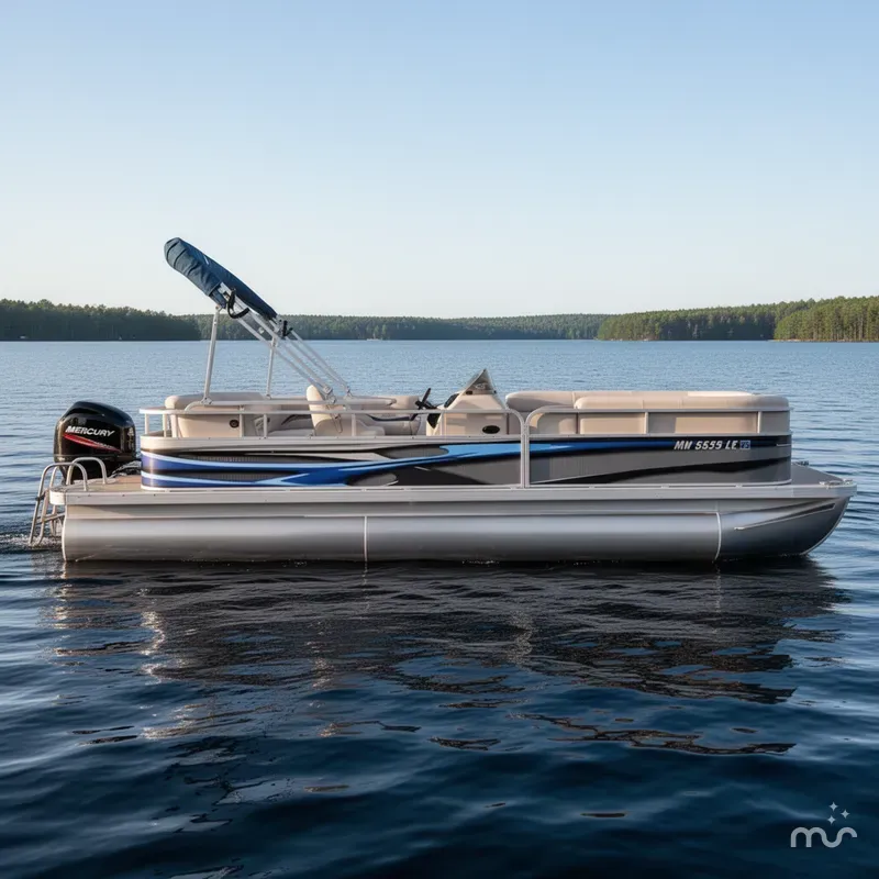 Slide: The Image of Bennington 2275 LX & 50HP Mercury 4Stroke 2000 - 2