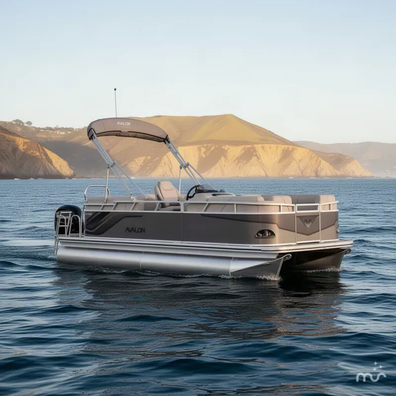 Slide: The Image of Avalon Venture Quad Lounge - 19 FT w/ 60HP Mercury! 2026 - 2