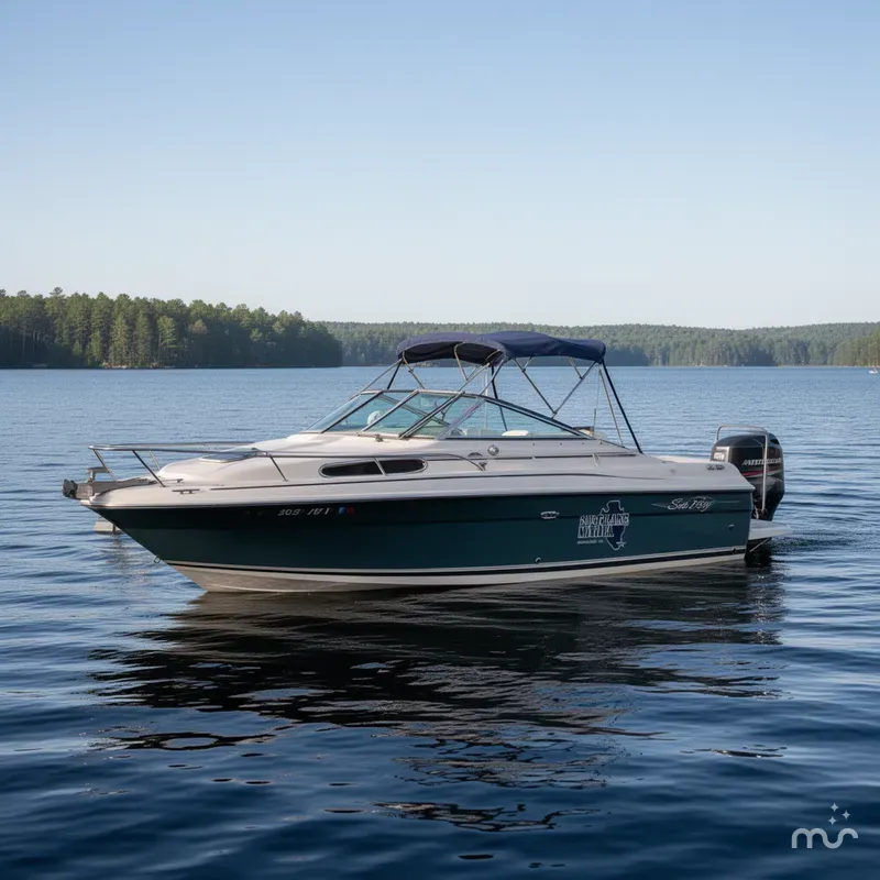 Slide: The Image of Sea Ray 220 CUDDY 270 HP MERCRUISER I/O W/TRAILER 1989 - 2