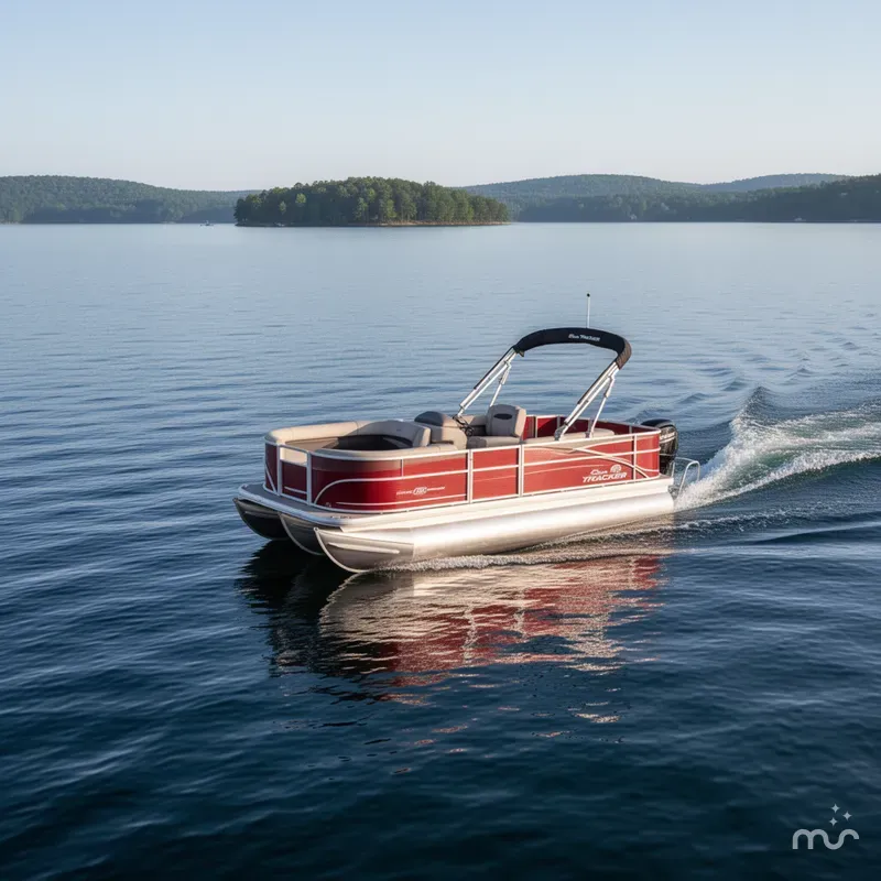 Slide: The Image of Sun Tracker Party Barge 18 DLX 2026 - 4