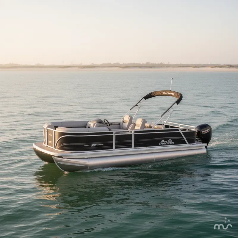 The Image of Sun Tracker Party Barge 22 RF DLX 2026 - 0