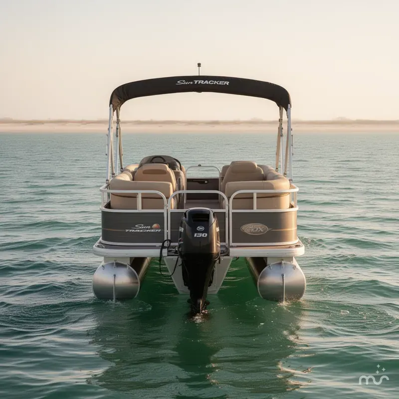 Slide: The Image of Sun Tracker Party Barge 18 DLX 2023 - 3