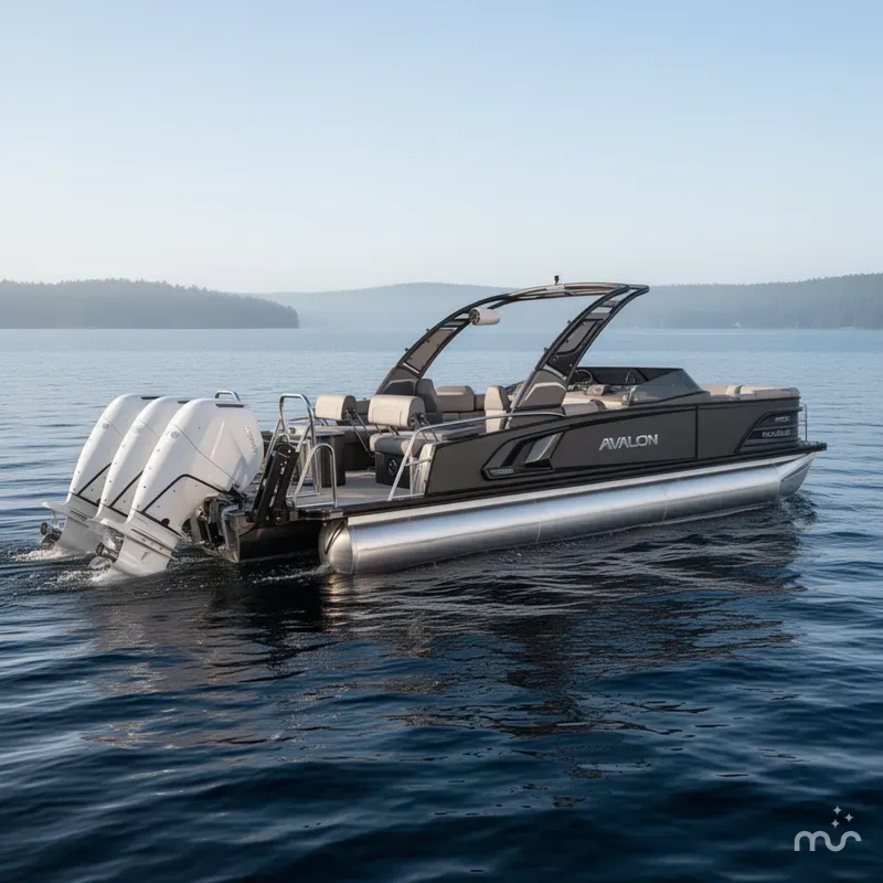 The Image of Avalon Excalibur LTD Quad Lounge Windshield - 25' 2026 - 0