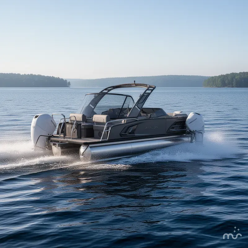 Slide: The Image of Avalon Excalibur LTD Quad Lounge Windshield - 25' 2026 - 4