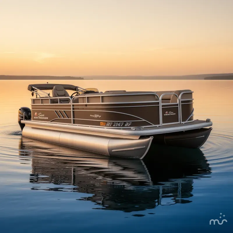 Slide: The Image of Sun Tracker Party Barge 22DLX 2020 - 2
