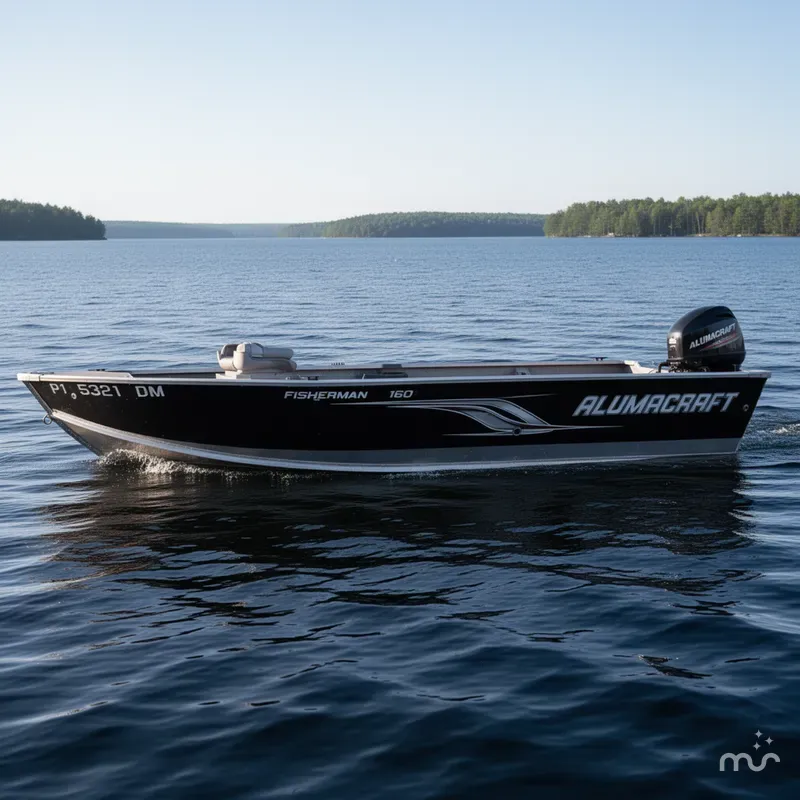 Slide: The Image of Alumacraft Fisherman 160 Tiller 2013 - 2