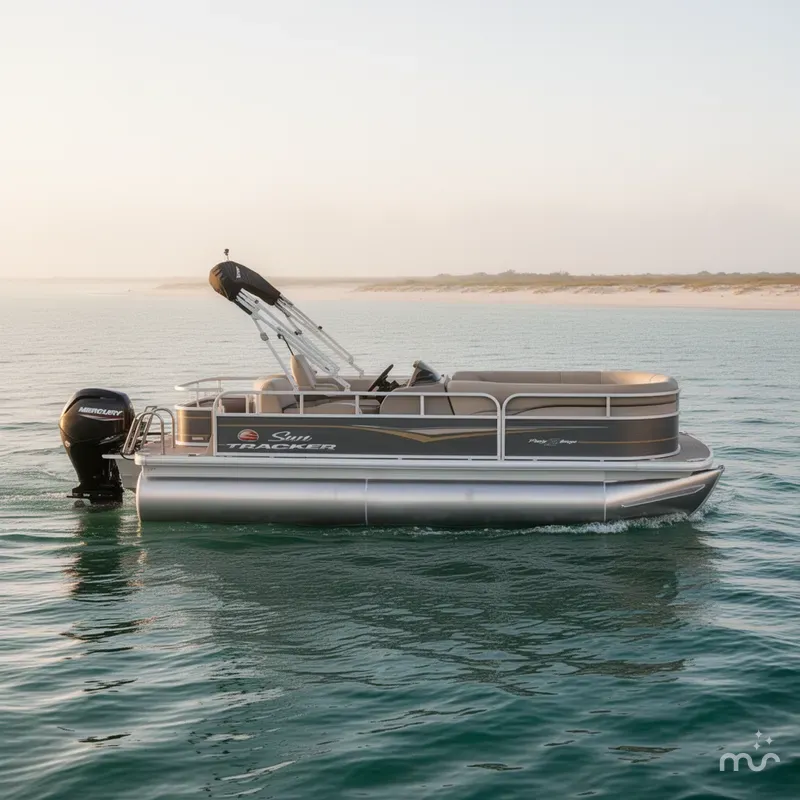 Slide: The Image of Sun Tracker Party Barge 18 DLX 2025 - 2