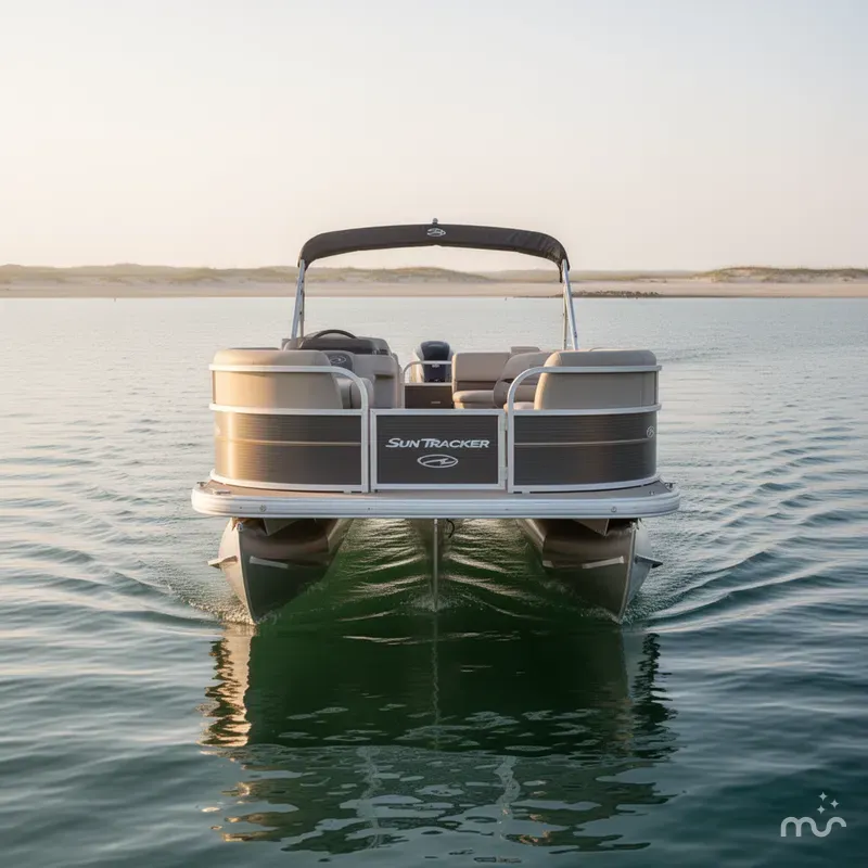 Slide: The Image of Sun Tracker Party Barge 18 DLX 2025 - 4