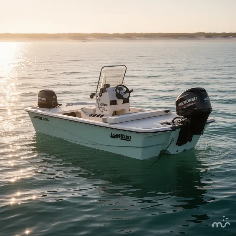 Slide: The Image of Mako Pro Skiff 13 PRO SKIFF WITH 40HP 2024 - 4