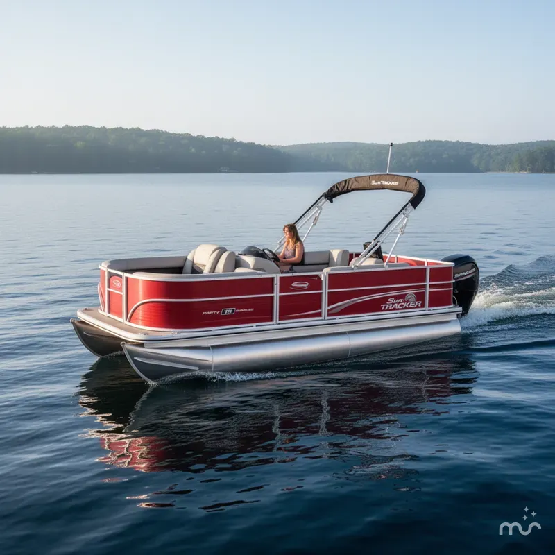 The Image of Sun Tracker Party Barge 18 DLX 2026 - 0