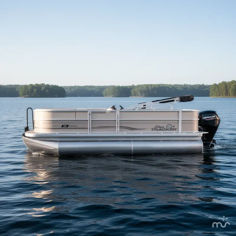 Slide: The Image of Sun Tracker Party Barge 18 DLX 2026 - 2