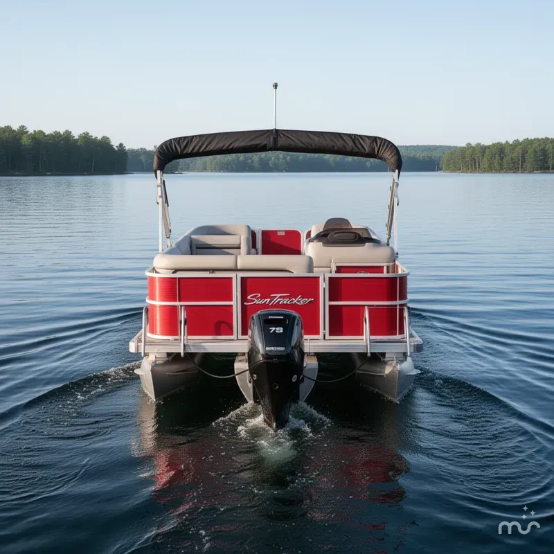Slide: The Image of Sun Tracker Party Barge 18 DLX 2026 - 3