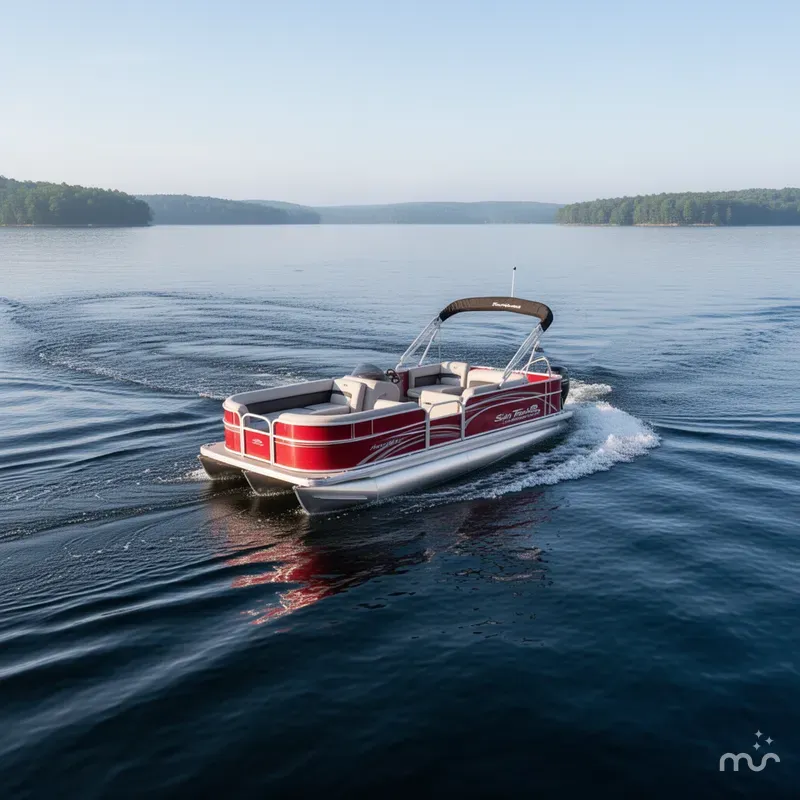 Slide: The Image of Sun Tracker Party Barge 18 DLX 2026 - 4