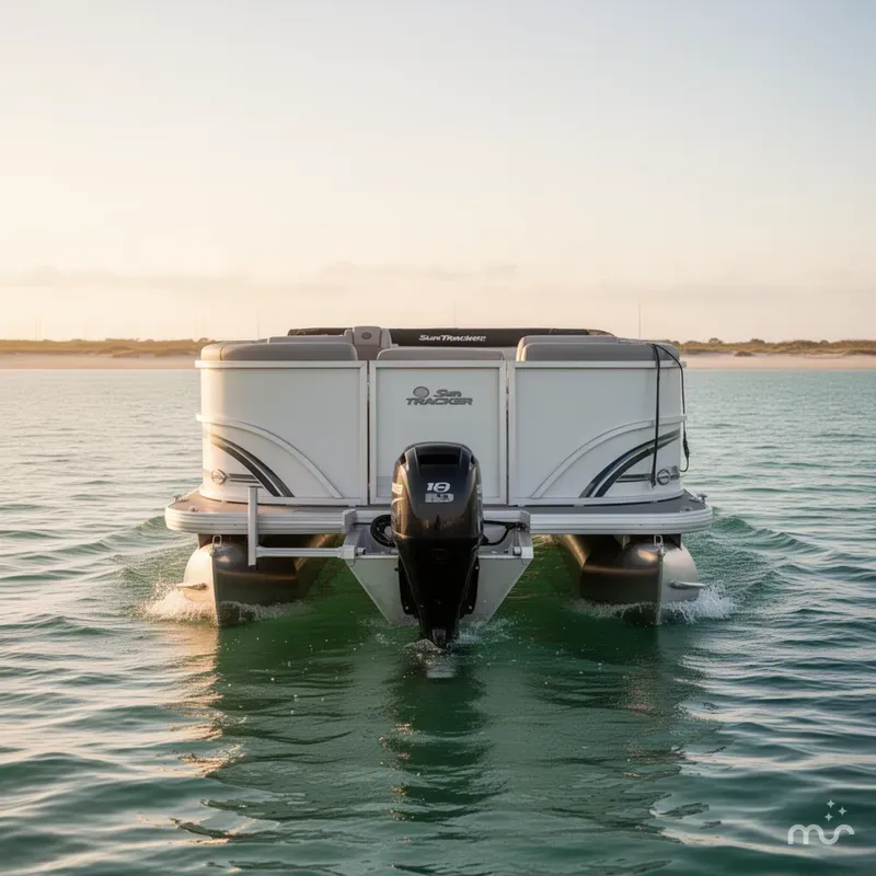 Slide: The Image of Sun Tracker Party Barge 20 DLX 2026 - 3