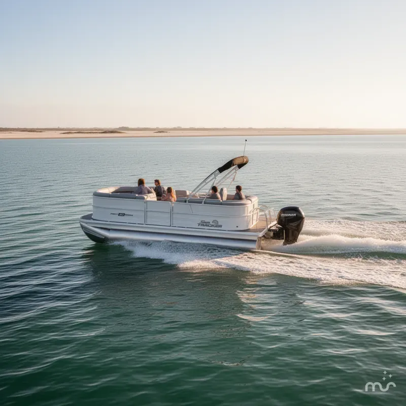 Slide: The Image of Sun Tracker Party Barge 20 DLX 2026 - 4