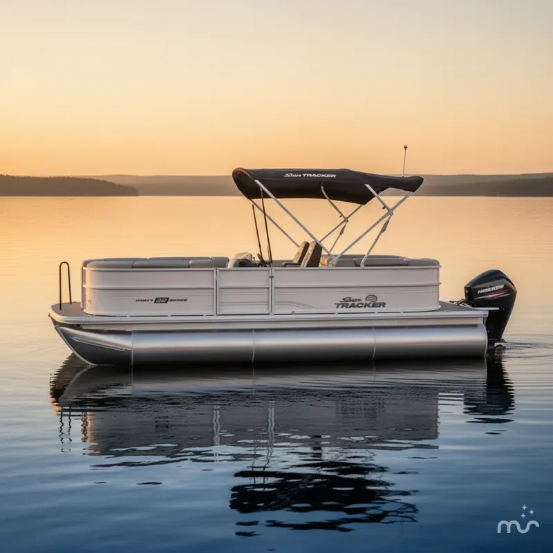 Slide: The Image of Sun Tracker Party Barge 22 XP3 2026 - 2