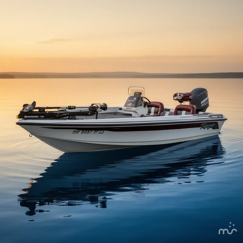 Slide: The Image of Ranger 491VS /2002 Evinrude 225 Hp Outboard And Trailer 1994 - 2