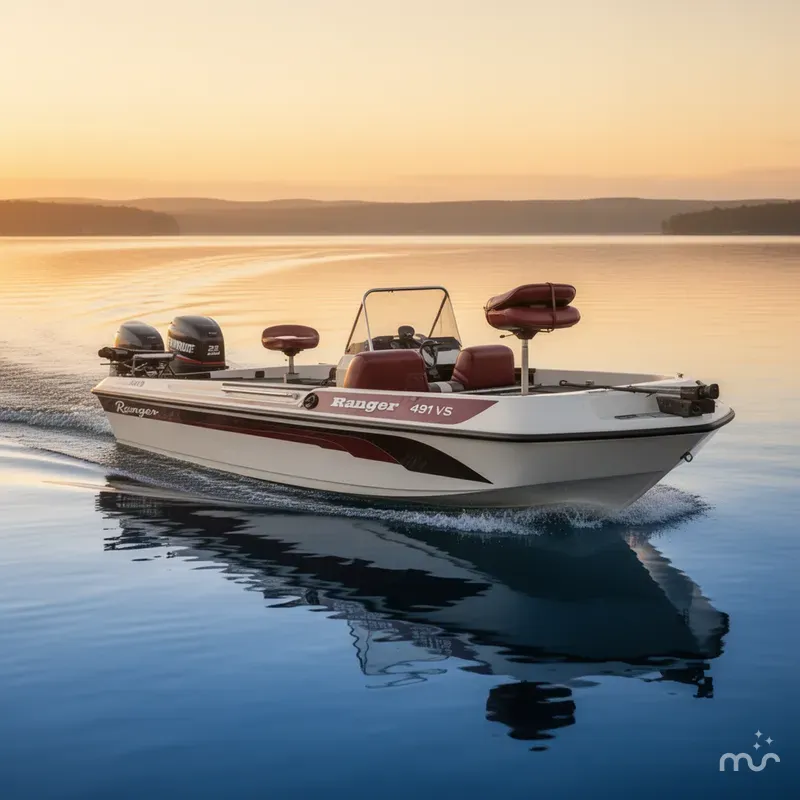 Slide: The Image of Ranger 491VS /2002 Evinrude 225 Hp Outboard And Trailer 1994 - 4