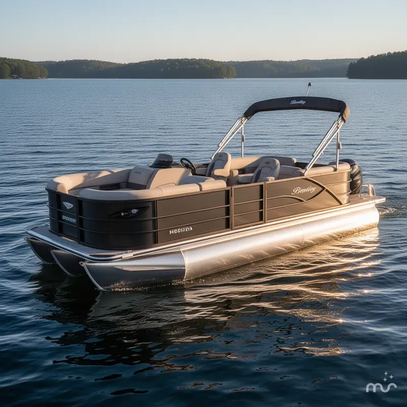 The Image of Bentley Pontoons Legacy 220 Navigator Quad Lounge & Honda 4-Stroke EFI 2026 - 0