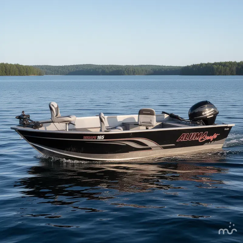Slide: The Image of Alumacraft Escape 165 Tiller 2015 - 2