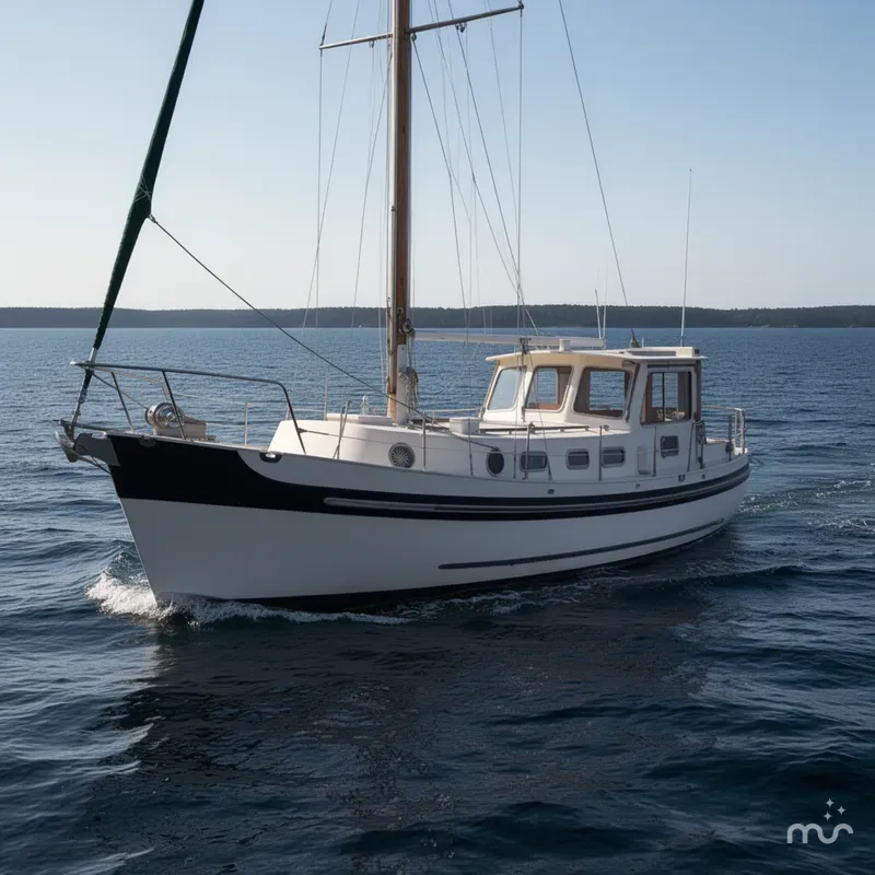 Slide: The Image of Banjer 37 Motorsailer 1970 - 2