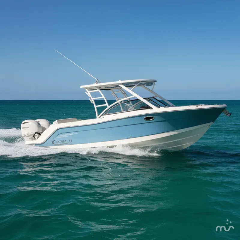 Slide: The Image of Robalo R317 Dual Console 2026 - 2