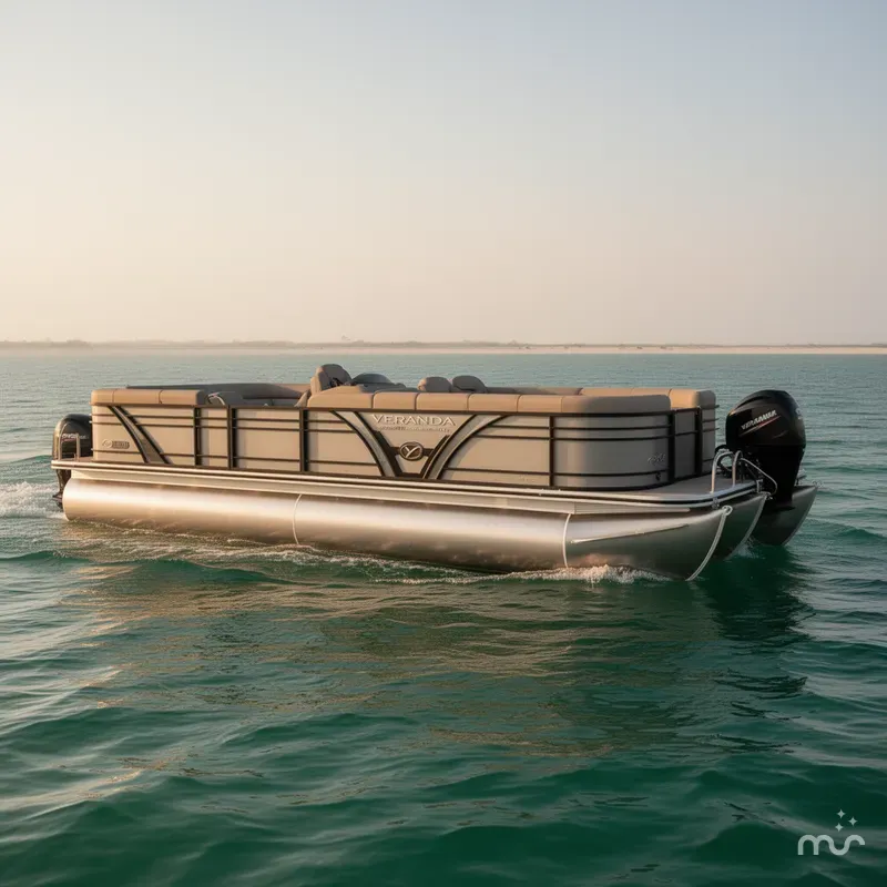 Slide: The Image of Veranda VTX22RC Pontoon 2021 - 2