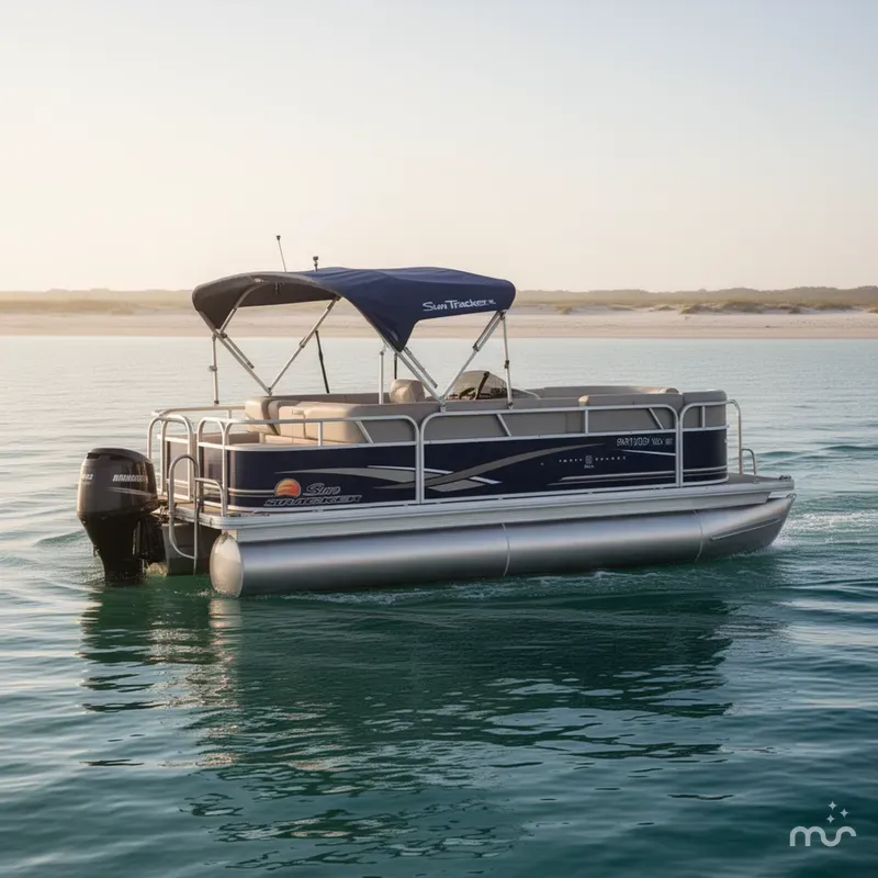 The Image of Sun Tracker Party Barge 20 DLX 2014 - 0