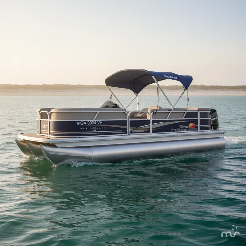 Slide: The Image of Sun Tracker Party Barge 20 DLX 2014 - 2