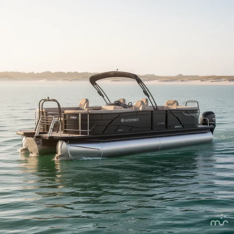 The Image of Godfrey Monaco 23' Single Flip Lounge Tritoon - 235 SFLC 2027 - 0
