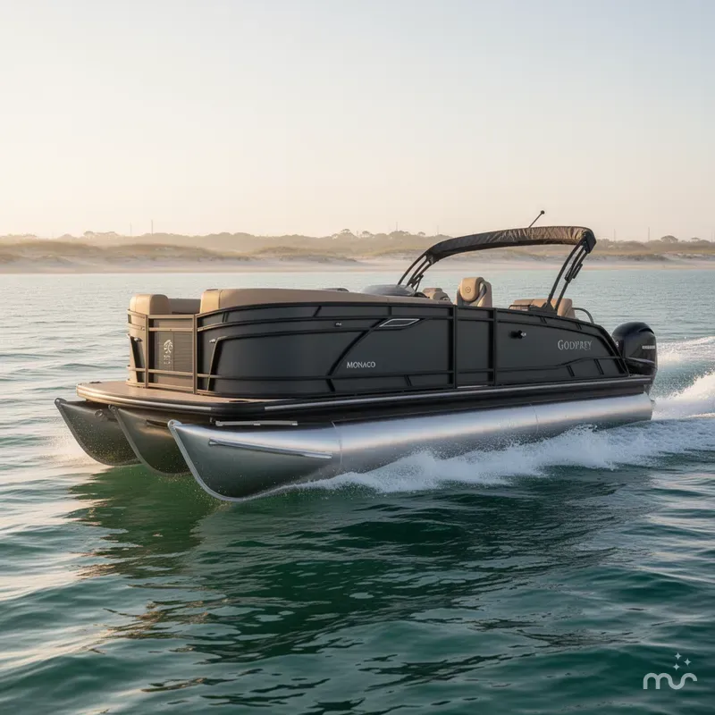 Slide: The Image of Godfrey Monaco 23' Single Flip Lounge Tritoon - 235 SFLC 2027 - 4