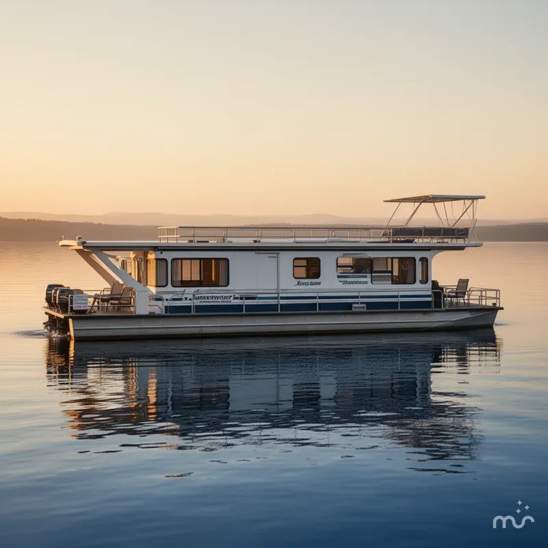 Slide: The Image of Jamestowner Houseboat 16 x 65 1996 - 2