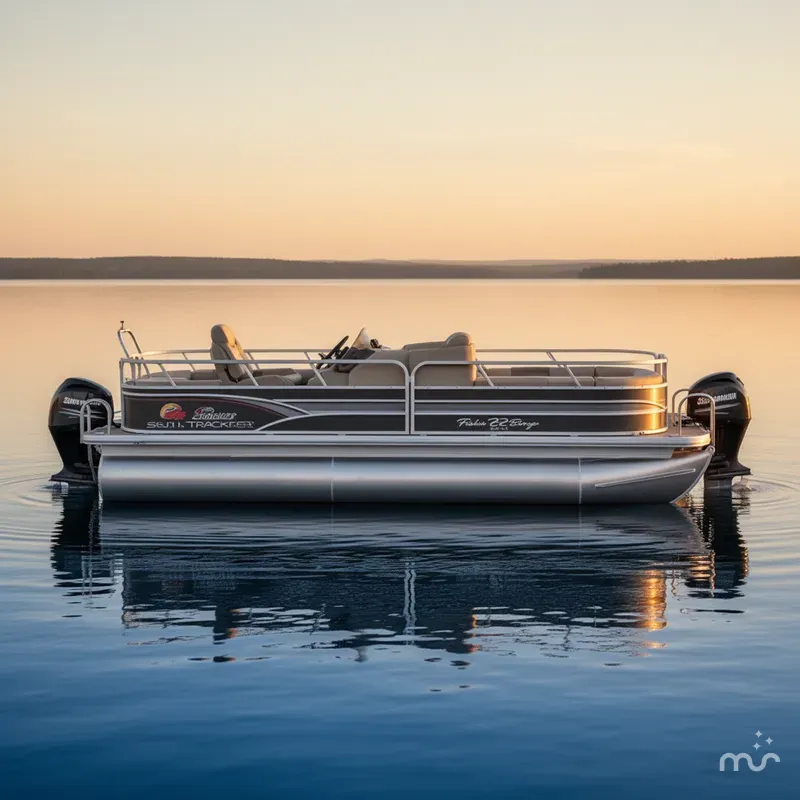 Slide: The Image of Sun Tracker Fishin' Barge 22 DLX 2015 - 2