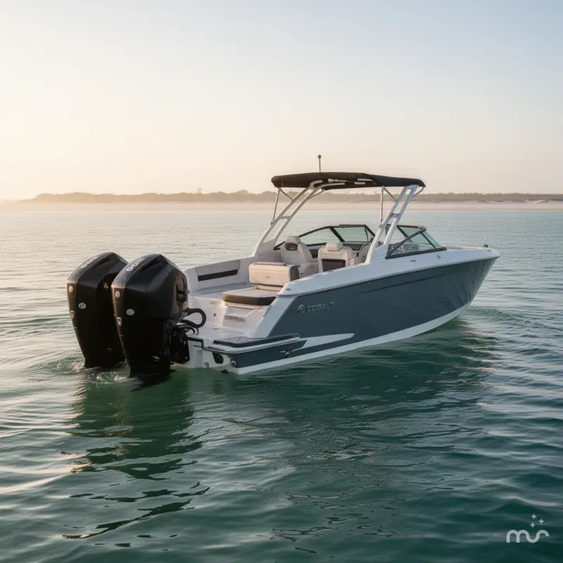 Slide: The Image of Cobalt R8 Outboard 2022 - 2