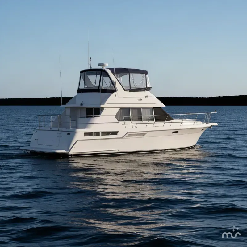Slide: The Image of Carver Yachts 355 Aft Cabin Motor Yacht 1997 - 1