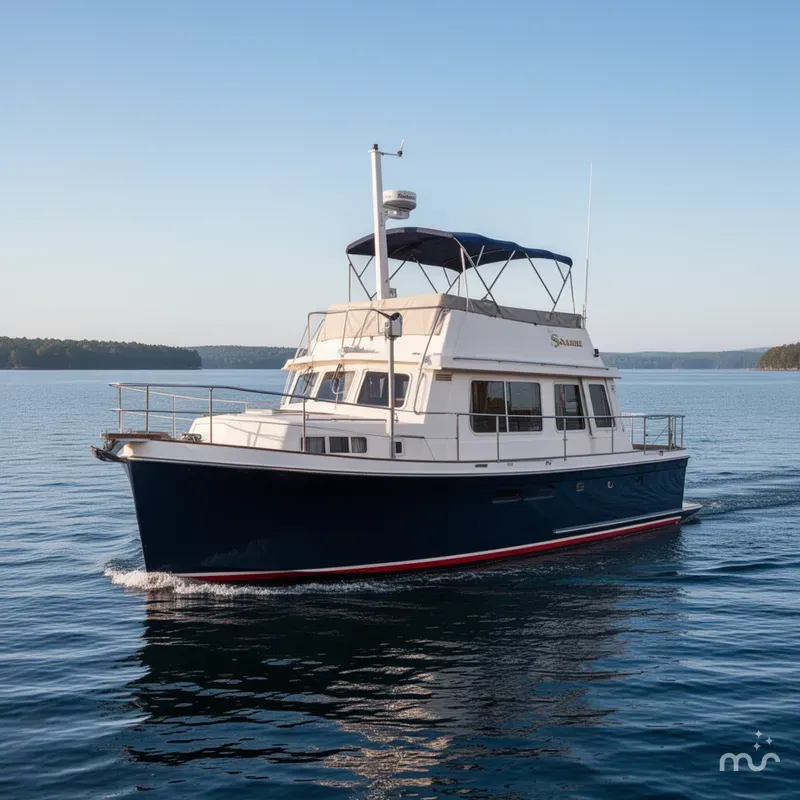 Slide: The Image of Sabreline 36 Fast Trawler 1998 - 2