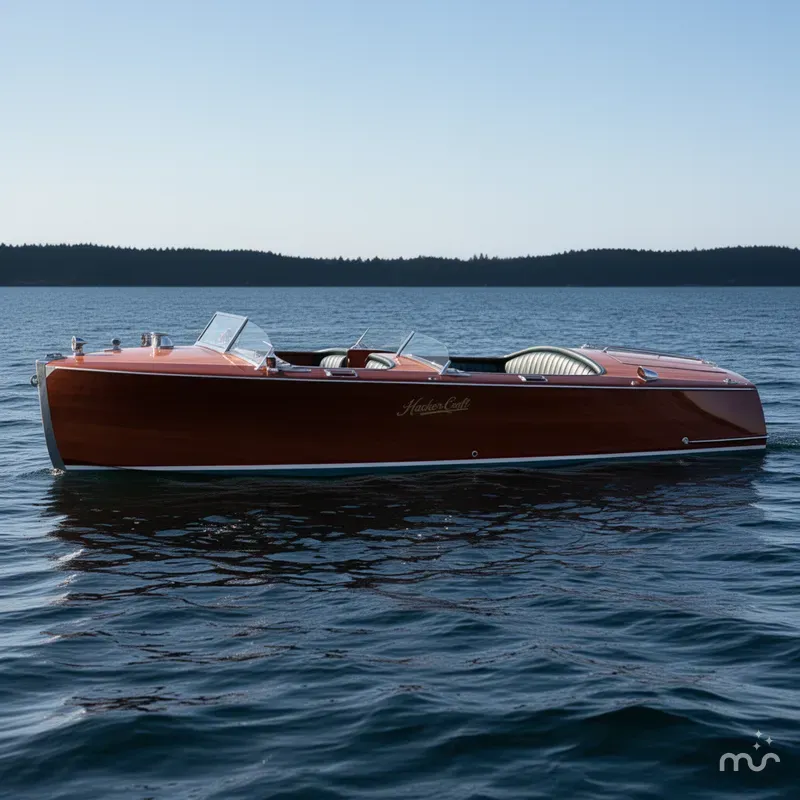 Slide: The Image of Hacker-Craft Triple Cockpit Runabout 1996 - 2